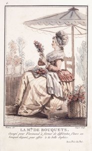 La M. de des Bouquets door Francois Louis Joseph Watteau
