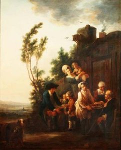 De Marskramer door Francois Louis Joseph Watteau