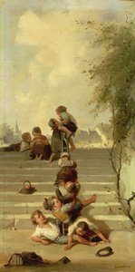 La Glissade door Francois Louis Lanfant de Metz