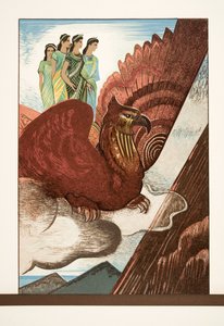 Illustratie uit Prométhée Enchaîné van Aeschylus, uitgegeven 1941 door Francois Louis Schmied