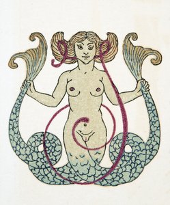 Zeemeermin, pub. 1922 (pochoir print)