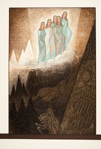 Oceaniden, Illustratie uit Prométhée Enchaîné van Aeschylus, uitgegeven 1941