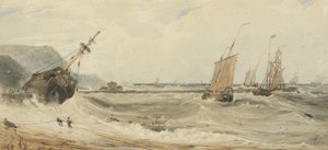 Haven van Boulogne door Francois Louis Thomas Francia