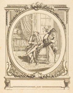 De jarretel door Francois Marie Isidore Queverdo