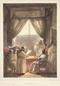 De monniken door Francois Marius Granet