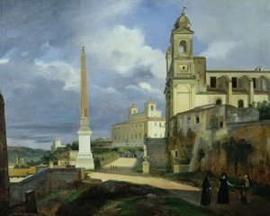 Trinita dei Monti en de Villa Medici, Rome