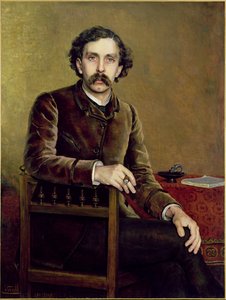 Portret van Stephane Mallarme door Francois Nardi