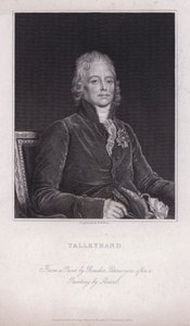Charles Maurice de Talleyrand-Perigord, Franse politicus en diplomaat (gravure) door Francois Pascal Simon (after) Gerard