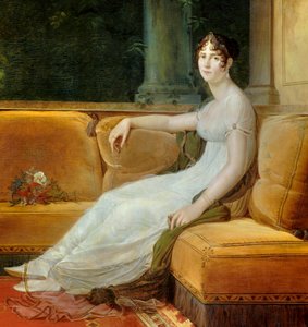 (detail) Portret van keizerin Josephine de Beauharnais in haar salon in de Malmaison