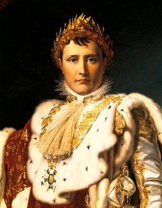 Napoleon Bonaparte in keizerlijke gewaden, door François Baron Gérard (ca. 1805) door Baron François Pascal Simon Gérard