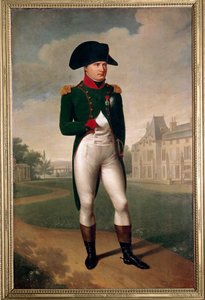 Portret van Napoleon Bonaparte (1769-1821) voor het kasteel van Malmaison (gekleed als consul) door Baron François Pascal Simon Gérard