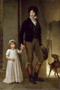Jean-Baptiste Isabey 1767-1855 en zijn dochter Alexandrine, 1795