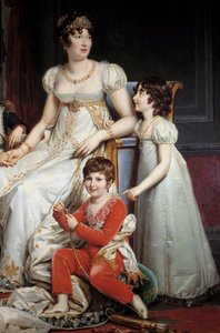 Portret van Marie-Annonciade, bekend als Caroline Bonaparte door Francois Pascal Simon Gerard
