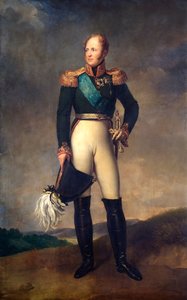 Portret van tsaar Alexander I van Rusland, 1817