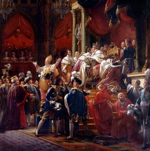 De kroning van koning Karel X, 29 mei 1825 in de kathedraal van Reims (detail)