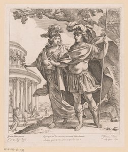 Minerva toont Lodewijk XIII de tempel van de glorie