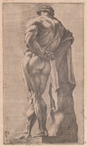 De Farnese Hercules, gezien van achteren [plaat 4] door Francois Perrier