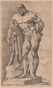 De Farnese Hercules, driekwart zicht naar links [plaat 3] door Francois Perrier