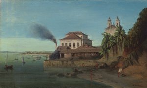 Solar do Unhao, met de kerk van N. S. de Conceicao da Praia, Salvador da Bahia