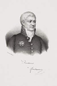 Portret van de schrijver Louis Jean-Pierre, markies de Fontanes door Francois Seraphin Delpech