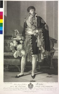 Hertog van Feltre Clarke (ets) door Francois Xavier Fabre
