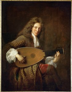 Charles Mouton, luitspeler ... door Francois de Troy