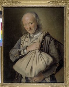 De man heeft de zak