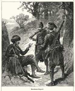Macedonische bandieten (gravure)