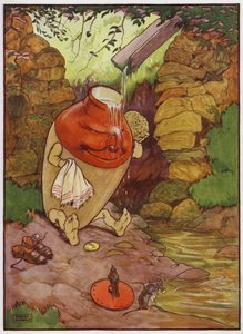 Illustratie voor Old Dame Trot And Her Pig