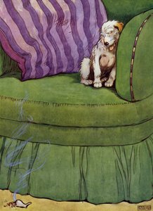 Illustratie voor Old Mother Hubbard door Frank Adams