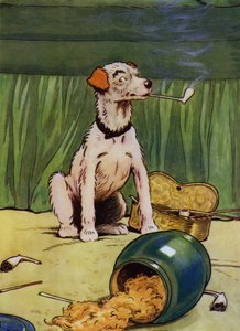 Illustratie voor Old Mother Hubbard door Frank Adams