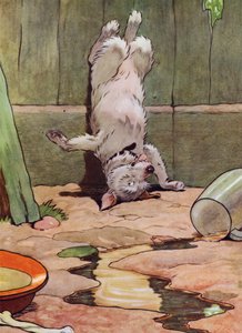 Illustratie voor Old Mother Hubbard door Frank Adams