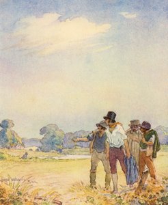 Illustratie voor The Scholar-Gipsy door Matthew Arnold door Frank Adams
