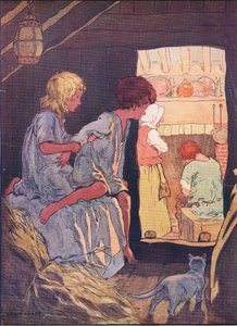 De kinderen konden niet slapen, uit Hans en Grietje gepubliceerd door Blackie & Son Limited, ca. 1940
