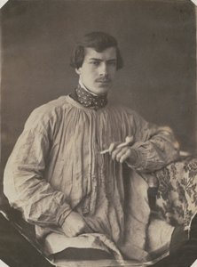 Kunstenaar of assistent met pijp, 1853-1857