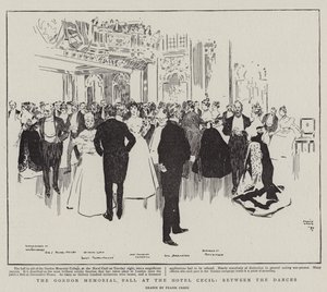 Het Gordon Memorial Bal in het Hotel Cecil, tussen de Dansen