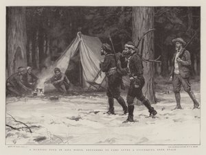 Een jachttour in Klein-Azië, terugkeer naar het kamp na een succesvolle hertenjacht door Frank Dadd