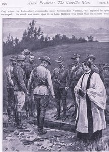 Eed van wraak, illustratie uit Na Pretoria: De Guerrillaoorlog, 1902