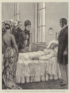 De Prins en Prinses van Wales openen het Marylebone Ziekenhuis in Notting-Hill, de Prinses bezoekt de Patiënten door Frank Dadd