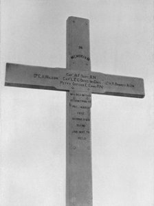 Gedenkkruis opgericht op Observation Hill voor de Zuidelijke Partij, 1913