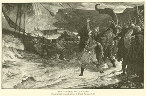 De Begrafenis van een Viking door Frank Dicksee