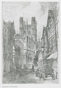 Kathedraal van Chester (litho)