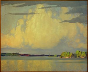 Sereniteit, Lake of the Woods door Frank Johnston