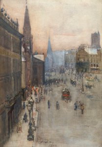Straatscène, 1894 door Frank Laing