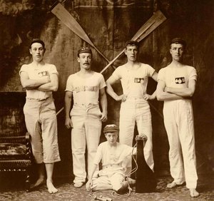 Whitby Friendship Roeiclub Crew, Whitby, Engeland. 1901 door Frank Meadow Sutcliffe