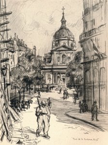 Place de la Sorbonne, 1915 door Frank Milton Armington