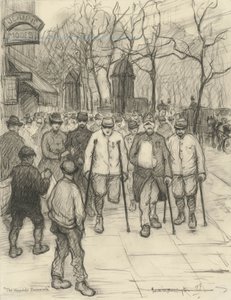 De promenade van de gewonden, 1917 door Frank Milton Armington