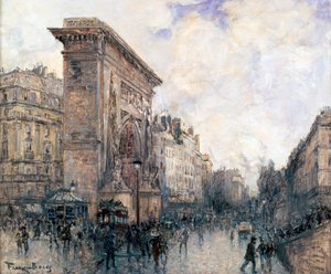 Arc de Triomphe de la Porte St-Denis, Parijs, c1875-1926 door Frank Myers Boggs