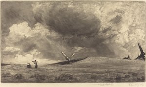 Een Sussex Down, 1898 door Frank Short