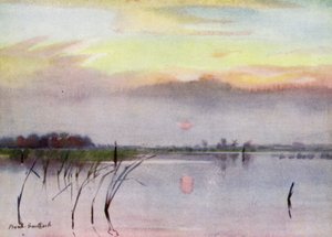 Norfolk Broads: Zonsondergang, Heigham Sounds door Frank Southgate